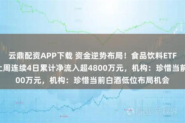 云鼎配资APP下载 资金逆势布局！食品饮料ETF天弘（159736）上周连续4日累计净流入超4800万元，机构：珍惜当前白酒低位布局机会